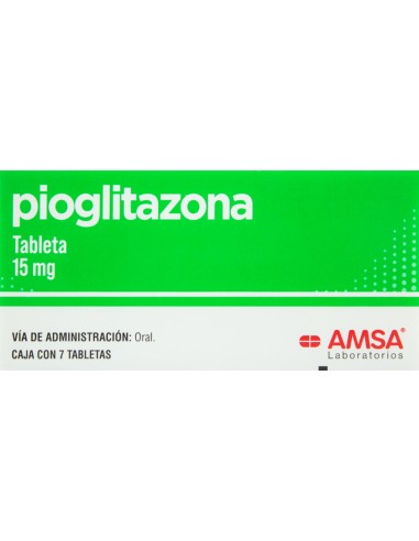 Pioglitazona Tabs 15mg C/7 (Amsa)