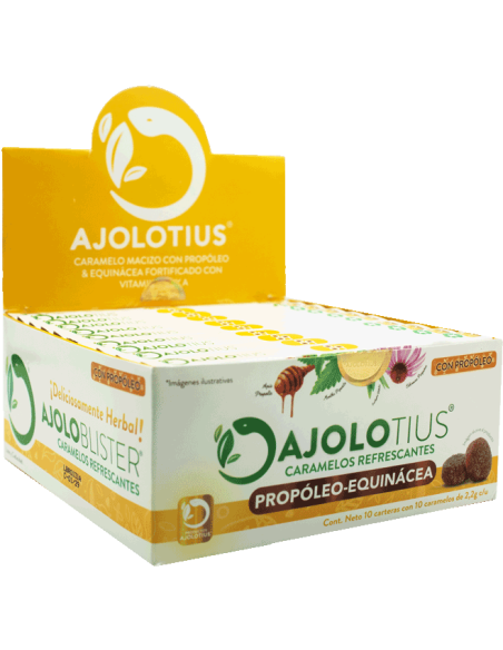 Ajolotius Past Refrescantes Propóleo-Equinácea Cartera C/10
