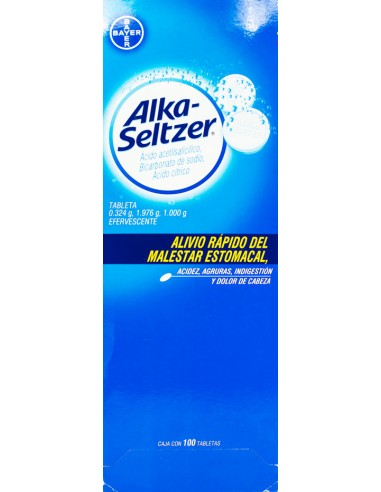 Alka Seltzer Tabs Efferv. C/100