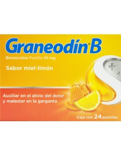 Graneodin B Pastillas Miel-Limón C/24