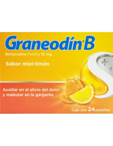Graneodin B Pastillas Miel-Limón C/24