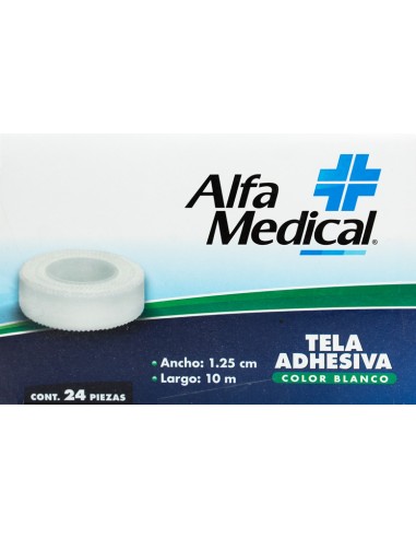 Tela Adhesiva 1.25cm x 10m C/1 (Alfa Medical)