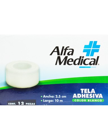 Tela Adhesiva 2.5cm x 10m C/1 (Alfa Medical)