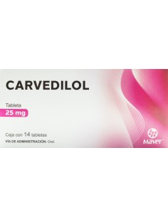 Carvedilol Tabs 25mg C/14 (Maver)