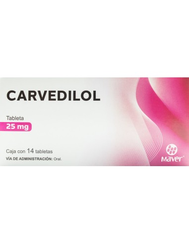 Carvedilol Tabs 25mg C/14 (Maver)