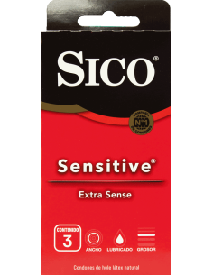 Preservativo Sico Sensitive C/3