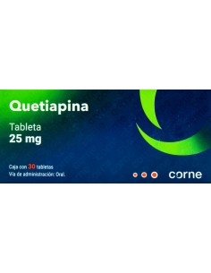 Quetiapina Tabs 25mg C/30 (Corne)