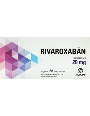 Rivaroxabán Comp 20mg C/28 (Maver)