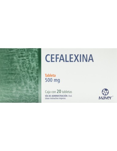 Cefalexina Tabs 500mg C/20 (Maver)