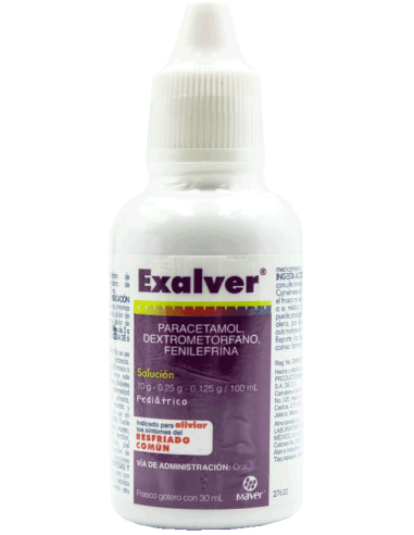 Exalver Pediátrico Gts Fco 30mL (Morado)