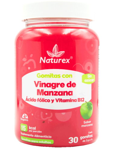 Vinagre de Manzana, Ácido Fólico y Vitamina B12...