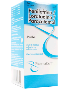 Fenilefrina, Loratadina, Paracetamol Jbe Fco 120mL...