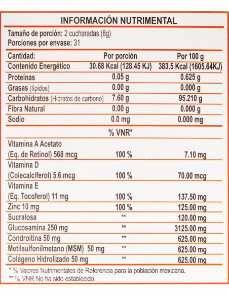 G-FX Polvo Fco 250g