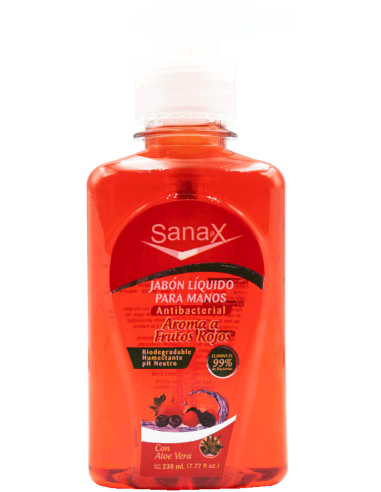 Jabón Liquido Para Manos Frutos Rojos 230mL...