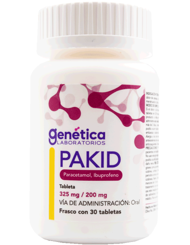 Pakid Tabs 325mg/ 200mg C/30