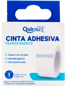 Cinta Adhesiva 2.5cm x 5m C/1 (Quirmex)