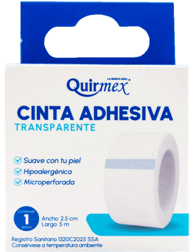 Cinta Adhesiva 2.5cm x 5m C/1 (Quirmex)
