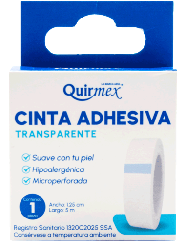 Cinta Adhesiva 1.25cm x 5m C/1 (Quirmex)
