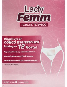 Lady Fem Parche Termico C/3