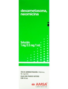 Dexametasona, Neomicina Sol. Oftálmica 1mg/ 3.5 mg/ 1mL....