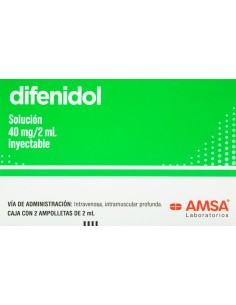 Difenidol Sol. Iny. C/2 Amp. 40mg (Amsa)