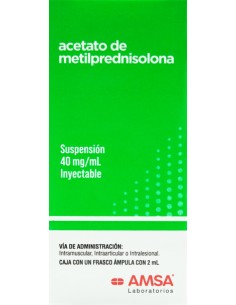 Metilprednisolona Sol. Iny. 40 mg/ mL (Amsa)