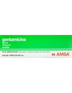 Gentamicina Sol. Iny. 80 mg Amp. 2mL (Amsa)