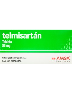 Telmisartán Tabs 80mg C/28 (Amsa)