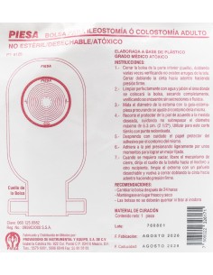 Bolsa para Ileostomía o Colostomía Adulto C/1