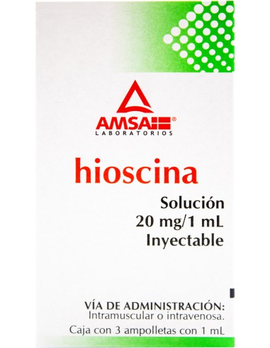 Hioscina Sol. Iny. C/3 Amp. 20mg  (Amsa)