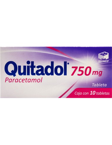 Quitadol Tabs. 750 mg C/10