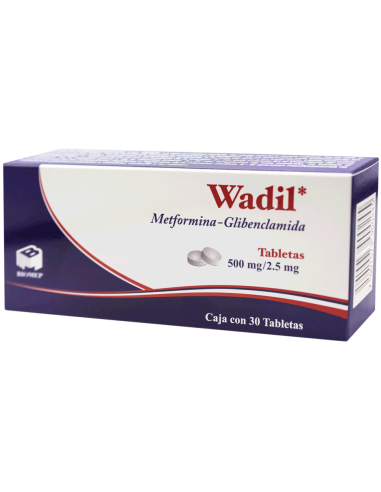 Wadil Tabs. 500 mg / 2.5 mg C/30