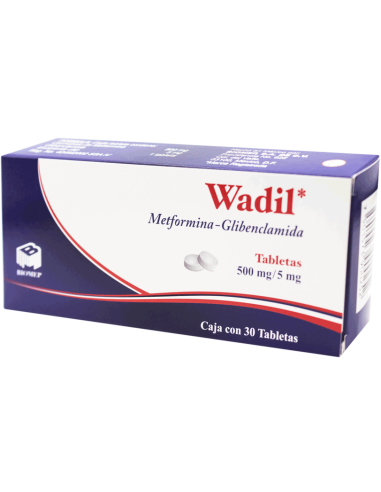 Wadil Tabs. 500 mg / 5 mg C/30