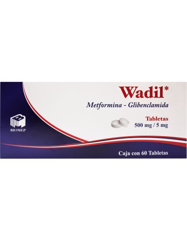 Wadil Tabs. 500 mg / 5 mg C/60