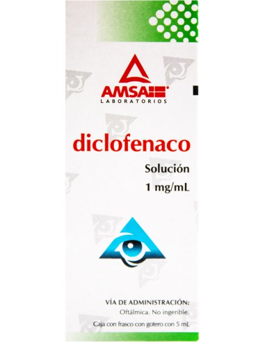 Diclofenaco Sol. Oftálmica Frasco de 5 ml 1 mg...