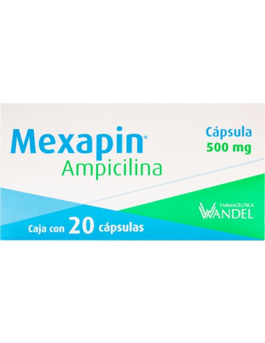 Mexapin Caps. 500 mg C/20