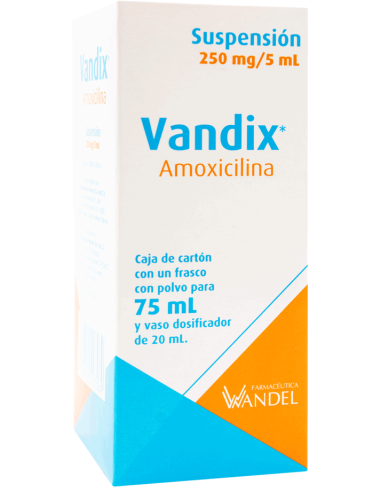 Vandix Susp. 250mg Frasco con 75mL.