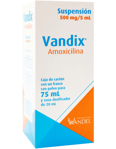 Vandix Susp. 500mg Frasco con 75mL.