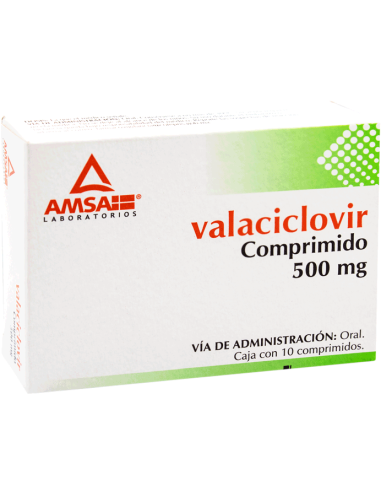 Valaciclovir Comp 500mg C/10 (Amsa)