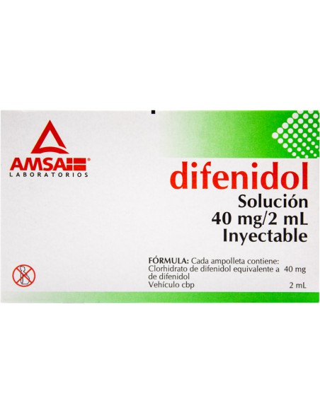 Difenidol Sol. Iny. C/2 Amp. 40mg (Amsa)