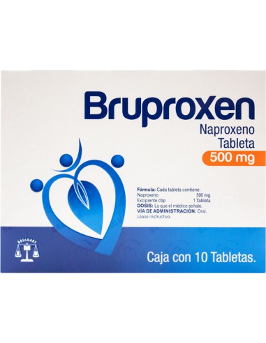 Bruproxen Tabs. 500 mg C/10