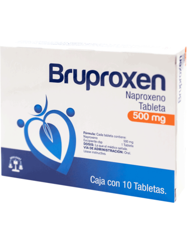 Bruproxen Tabs. 500 mg C/10