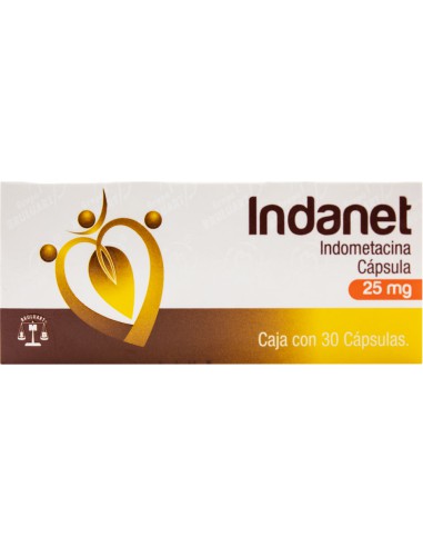 Indanet Caps. 25 mg C/ 30