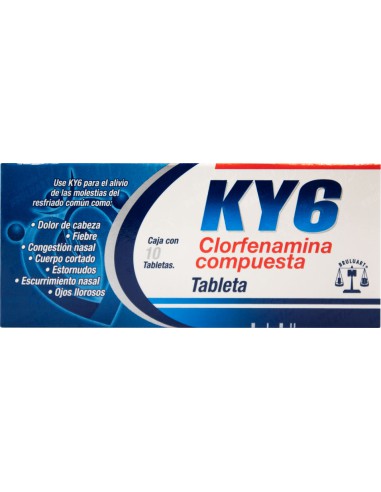 K-Y-6 Tabs. C/ 10