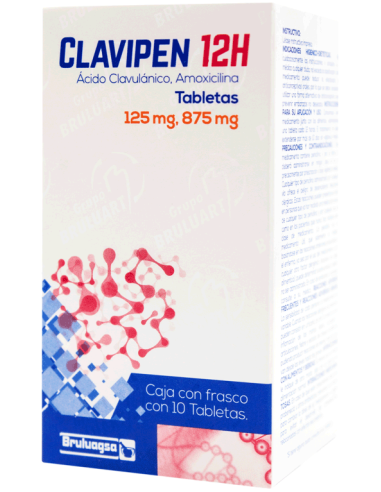 Clavipen 12h Tabs 875mg C/10