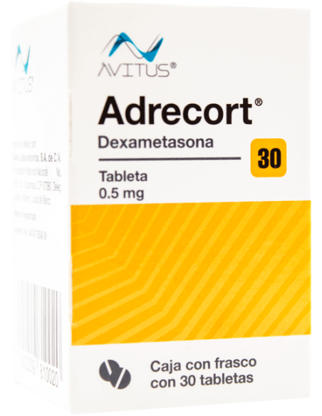 Adrecort Tabs .5 mg C/30 con caja