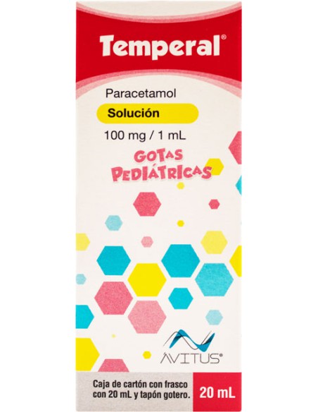 Temperal Solución Gts. Pediátricas 100 mL Fco. 20 mL