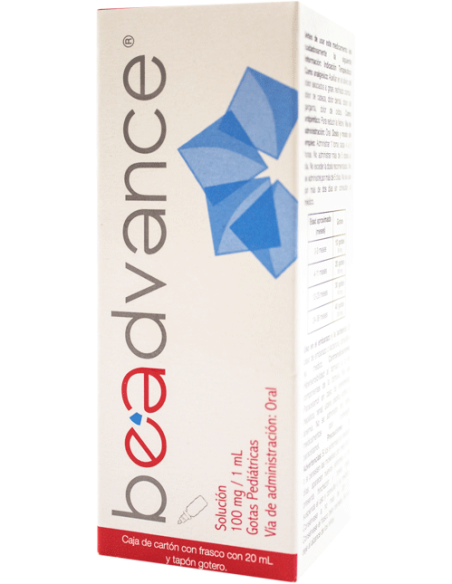 Paracetamol Sol. Gts. Ped. 100 mg. Fco 20 mL. (Beadvance)