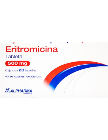 Eritromicina Tabs 500 mg C/ 20 (Alpharma)