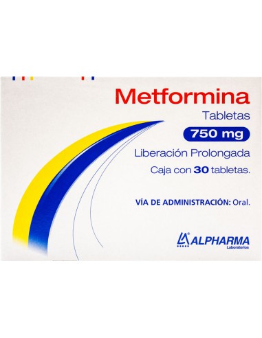 Metformina L.P Tabs 750 mg C/30 (Alpharma)